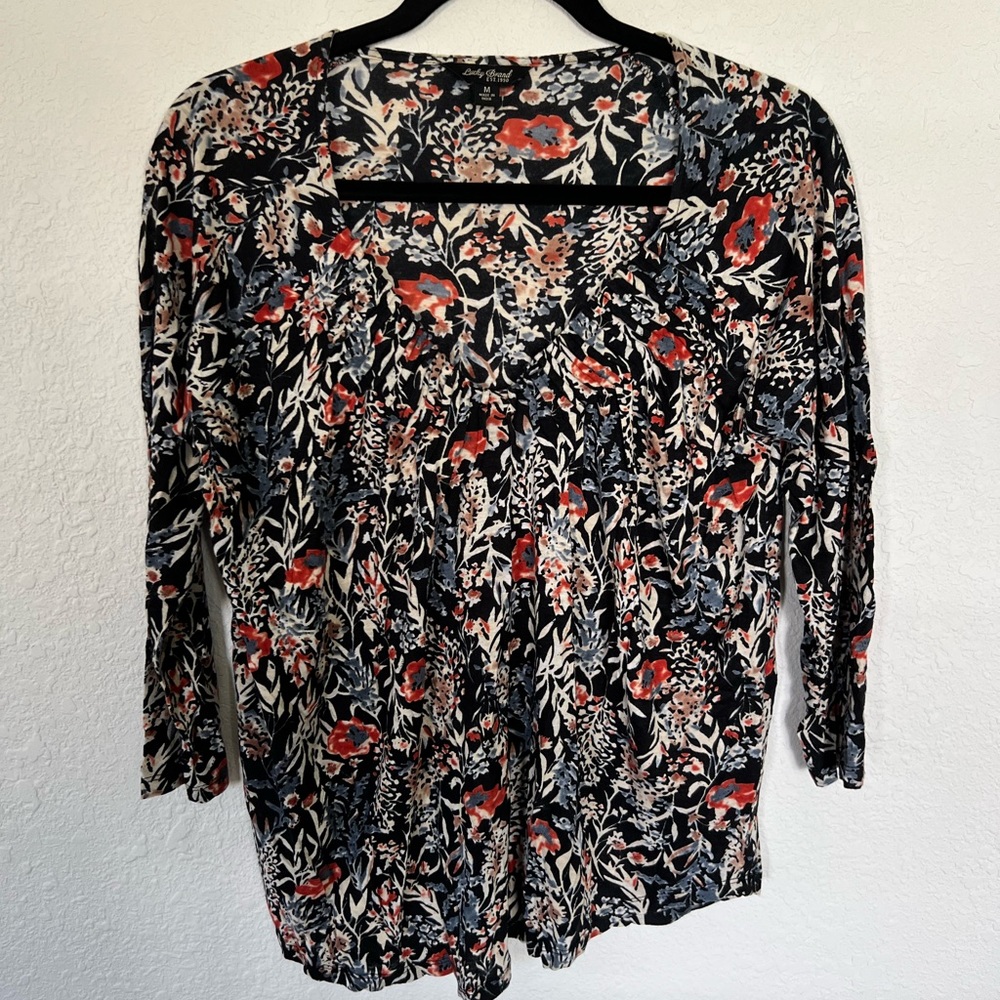 Lucky Brand Floral Boho Blouse